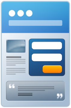 Landing page illustration
