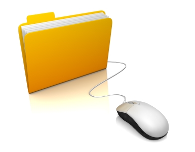 Folder and mouse
