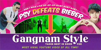 Psy Defeats Bieber